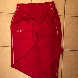 Under Armour red sweats